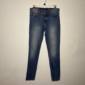 Red Engine Wildfire Cigarette Jeans Mid‎ Rise Women’s Sz 29 Stretch Blue